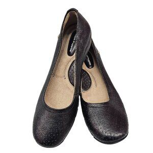 Hush Puppies Rachel Dandy Black Leather Women Shoes Size 8M